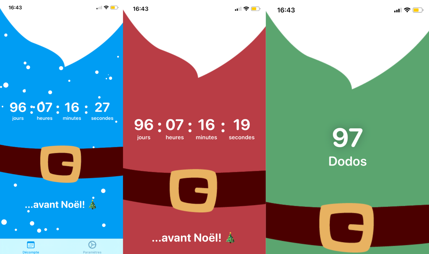 Application pour attendre Noël