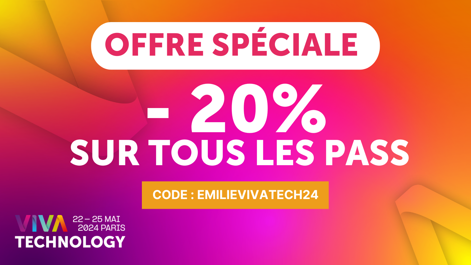 Offre spéciale VivaTech 2024 : -20 % sur tous les PASS