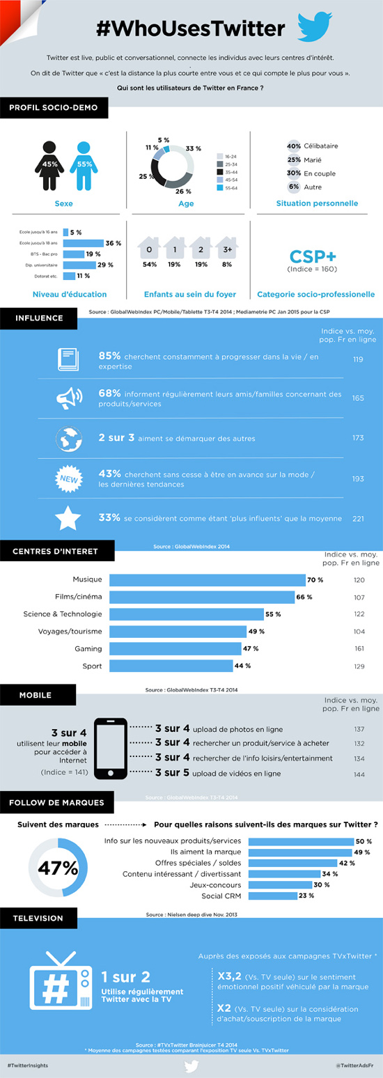 Qui utilise Twitter en France ?
